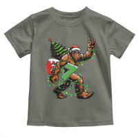Funny Santa Bigfoot 67 Christmas Tree Xmas Lights Toddler T Shirt - Wonder Print Shop