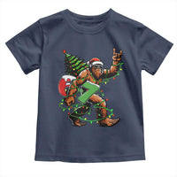 Funny Santa Bigfoot 67 Christmas Tree Xmas Lights Toddler T Shirt - Wonder Print Shop
