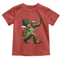Funny Santa Bigfoot 67 Christmas Tree Xmas Lights Toddler T Shirt - Wonder Print Shop