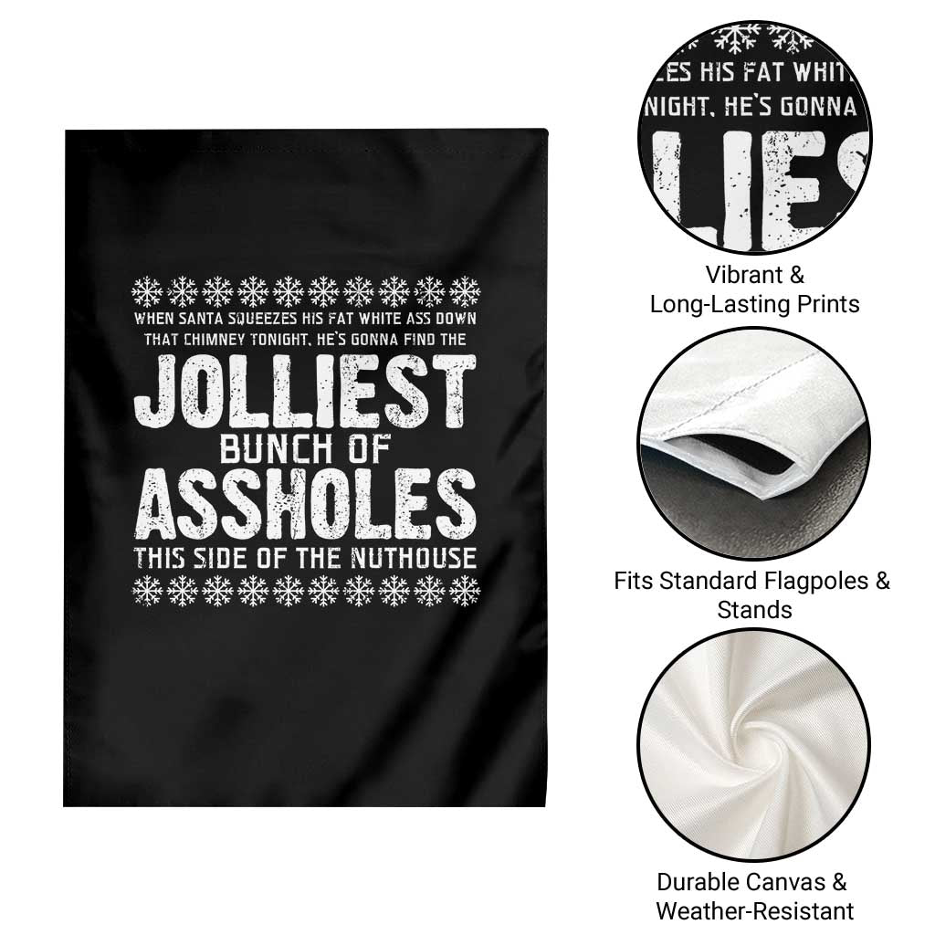 Funny Christmas Vacation Jolliest Bunch Of Assholes Garden Flag Xmas Movie - Wonder Print Shop