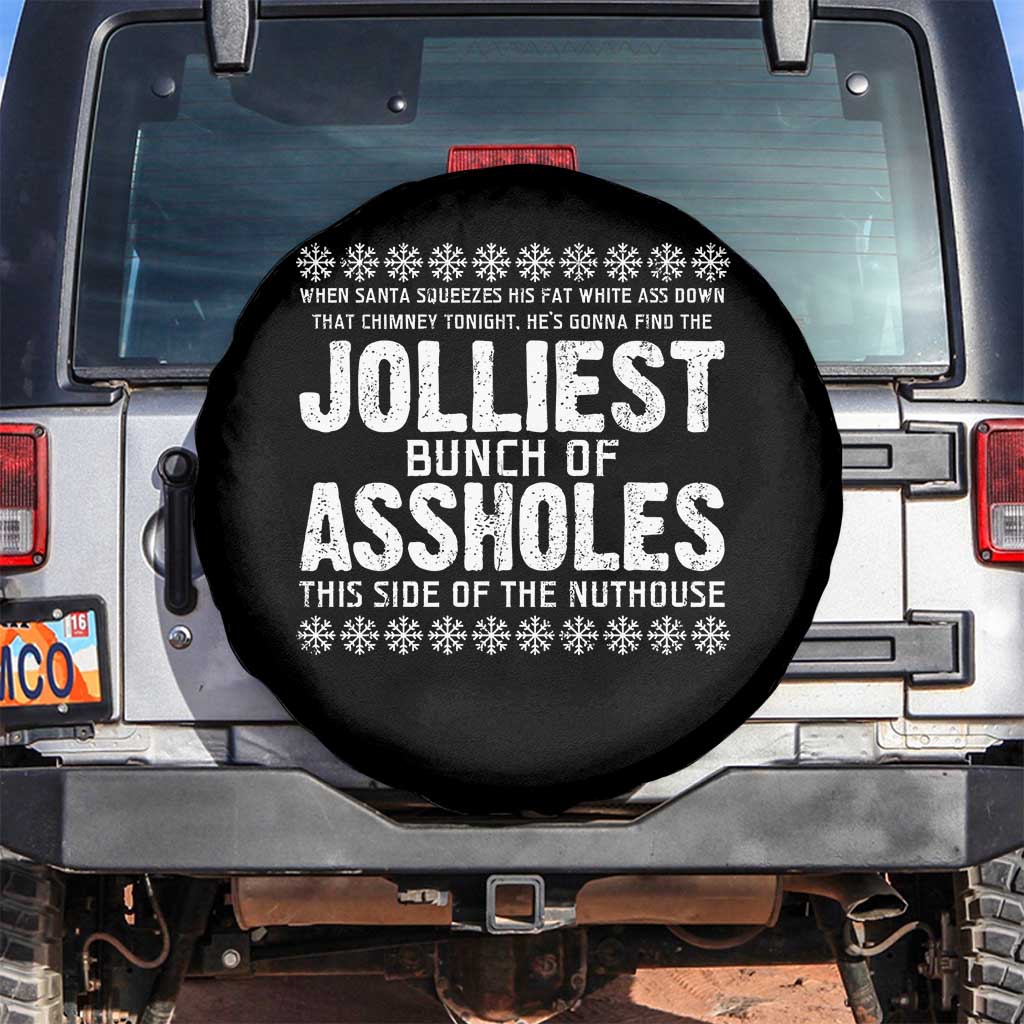 Funny Christmas Vacation Jolliest Bunch Of Assholes Spare Tire Cover Xmas Movie - Wonder Print Shop