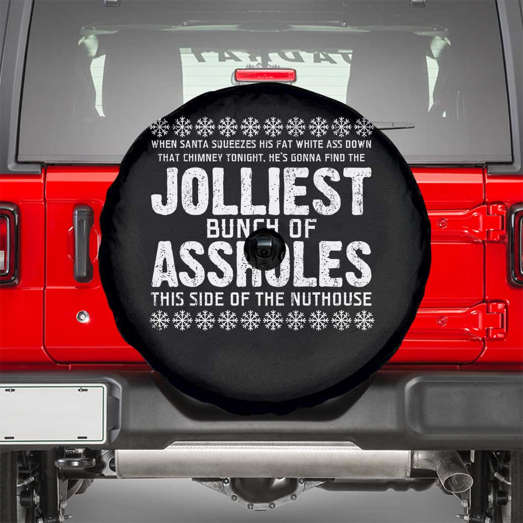 Funny Christmas Vacation Jolliest Bunch Of Assholes Spare Tire Cover Xmas Movie - Wonder Print Shop