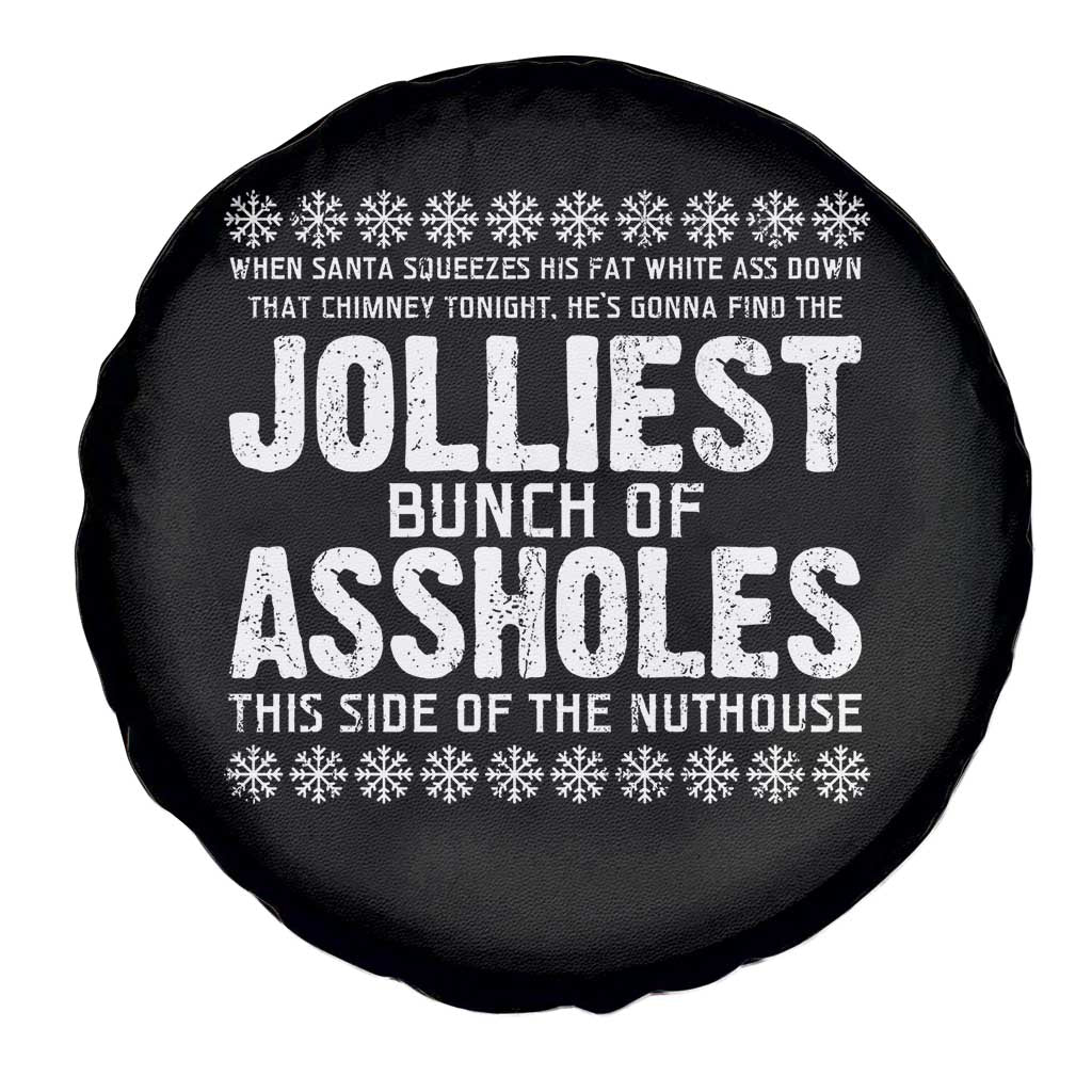 Funny Christmas Vacation Jolliest Bunch Of Assholes Spare Tire Cover Xmas Movie - Wonder Print Shop