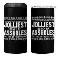 Funny Christmas Vacation Jolliest Bunch Of Assholes 4 in 1 Can Cooler Tumbler Xmas Movie - Wonder Print Shop