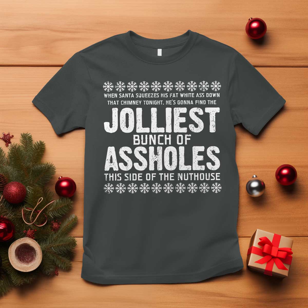 Funny Christmas Vacation Jolliest Bunch Of Assholes T Shirt Xmas Movie - Wonder Print Shop