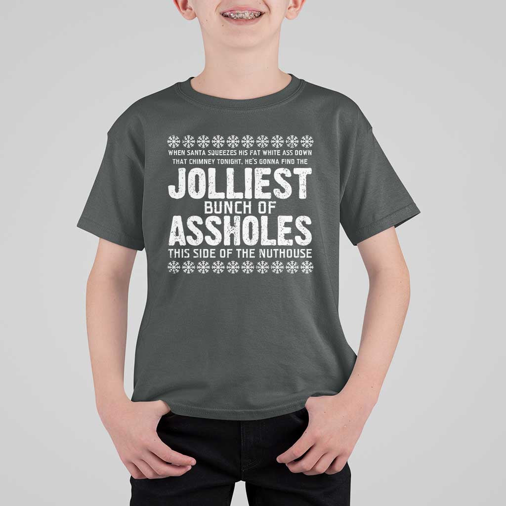 Funny Christmas Vacation Jolliest Bunch Of Assholes T Shirt For Kid Xmas Movie - Wonder Print Shop
