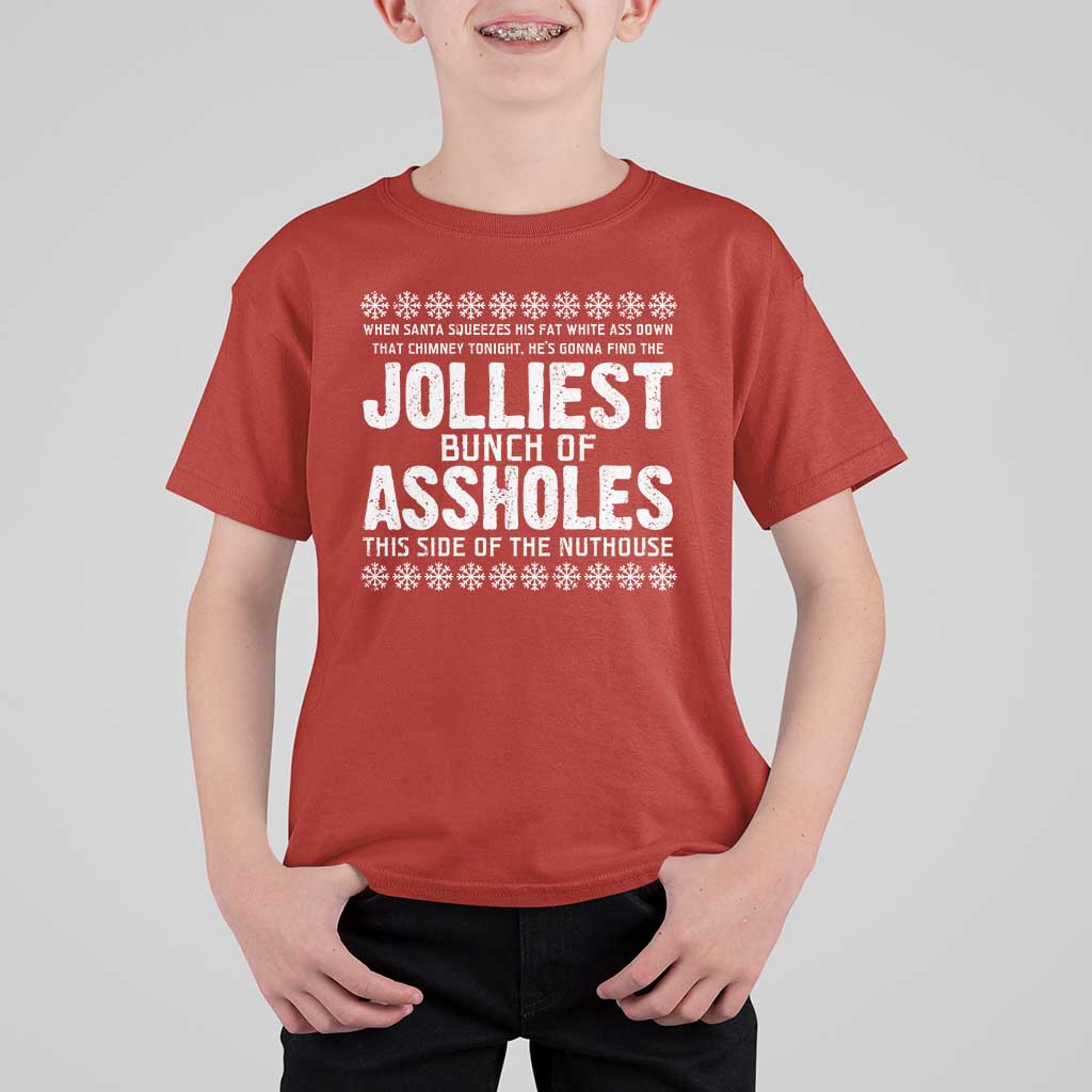 Funny Christmas Vacation Jolliest Bunch Of Assholes T Shirt For Kid Xmas Movie - Wonder Print Shop