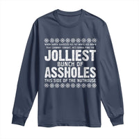 Funny Christmas Vacation Jolliest Bunch Of Assholes Long Sleeve Shirt Xmas Movie - Wonder Print Shop