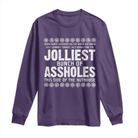 Funny Christmas Vacation Jolliest Bunch Of Assholes Long Sleeve Shirt Xmas Movie - Wonder Print Shop