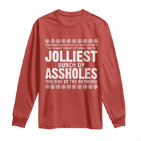 Funny Christmas Vacation Jolliest Bunch Of Assholes Long Sleeve Shirt Xmas Movie - Wonder Print Shop