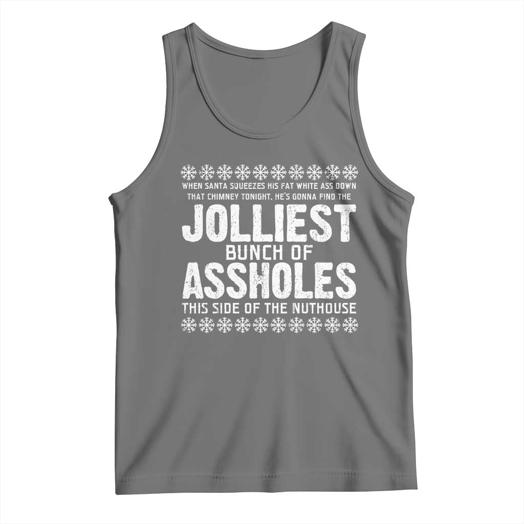 Funny Christmas Vacation Jolliest Bunch Of Assholes Tank Top Xmas Movie - Wonder Print Shop