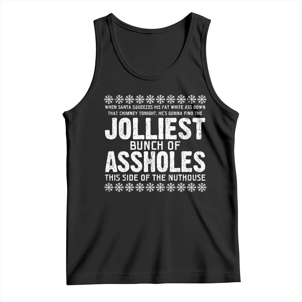 Funny Christmas Vacation Jolliest Bunch Of Assholes Tank Top Xmas Movie - Wonder Print Shop