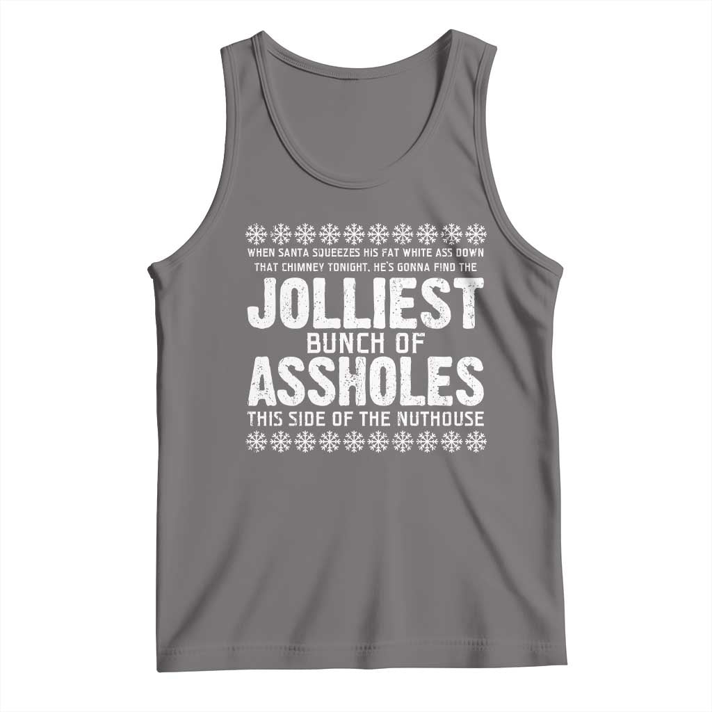 Funny Christmas Vacation Jolliest Bunch Of Assholes Tank Top Xmas Movie - Wonder Print Shop