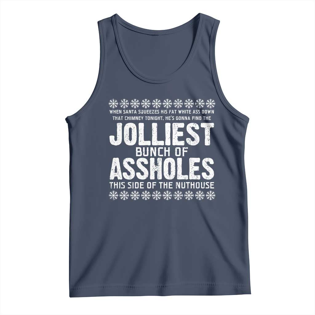 Funny Christmas Vacation Jolliest Bunch Of Assholes Tank Top Xmas Movie - Wonder Print Shop