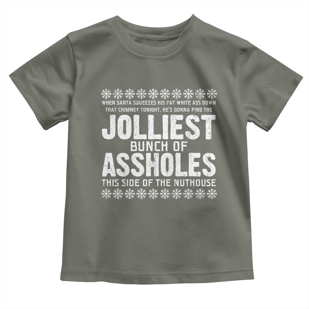 Funny Christmas Vacation Jolliest Bunch Of Assholes Toddler T Shirt Xmas Movie - Wonder Print Shop