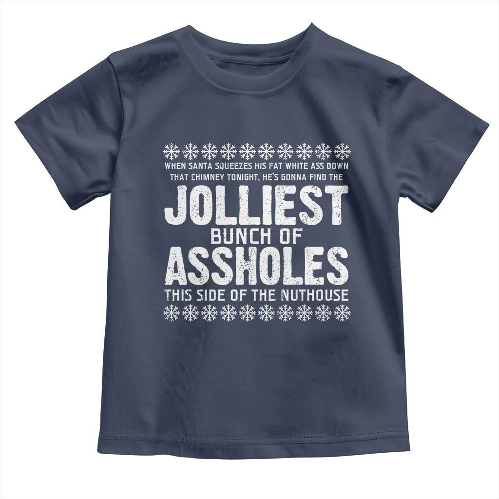 Funny Christmas Vacation Jolliest Bunch Of Assholes Toddler T Shirt Xmas Movie - Wonder Print Shop