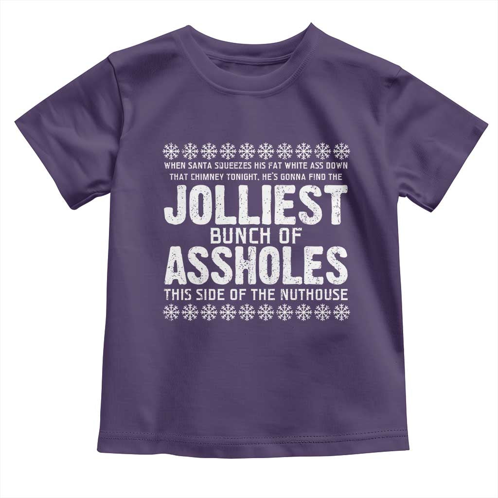 Funny Christmas Vacation Jolliest Bunch Of Assholes Toddler T Shirt Xmas Movie - Wonder Print Shop