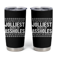 Funny Christmas Vacation Jolliest Bunch Of Assholes Tumbler Cup Xmas Movie - Wonder Print Shop