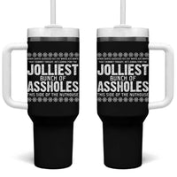 Funny Christmas Vacation Jolliest Bunch Of Assholes Tumbler With Handle Xmas Movie - Wonder Print Shop