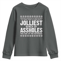Funny Christmas Vacation Jolliest Bunch Of Assholes Youth Sweatshirt Xmas Movie - Wonder Print Shop
