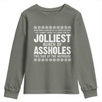 Funny Christmas Vacation Jolliest Bunch Of Assholes Youth Sweatshirt Xmas Movie - Wonder Print Shop