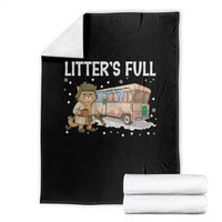Funny Christmas Vacation Litter's Full Cat Throw Blanket Xmas Movie - Wonder Print Shop