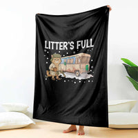 Funny Christmas Vacation Litter's Full Cat Throw Blanket Xmas Movie - Wonder Print Shop