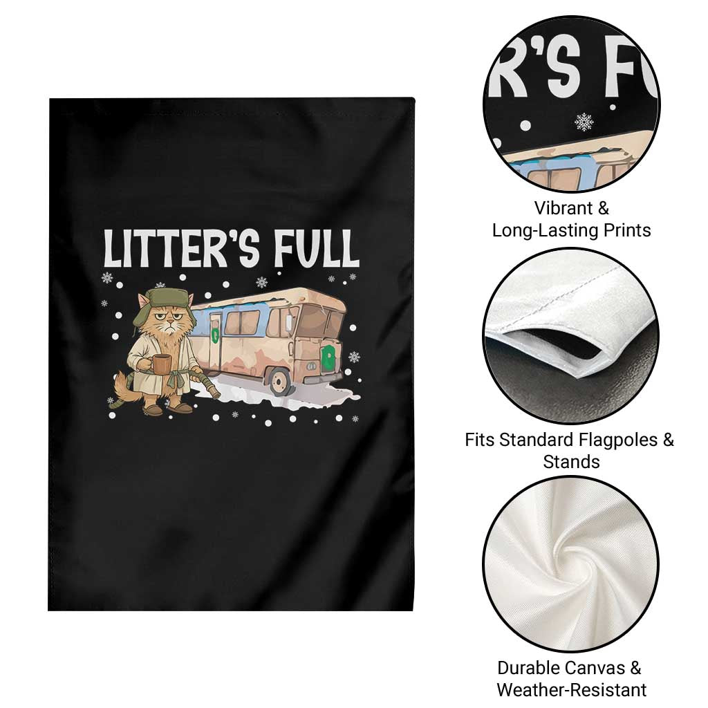 Funny Christmas Vacation Litter's Full Cat Garden Flag Xmas Movie - Wonder Print Shop