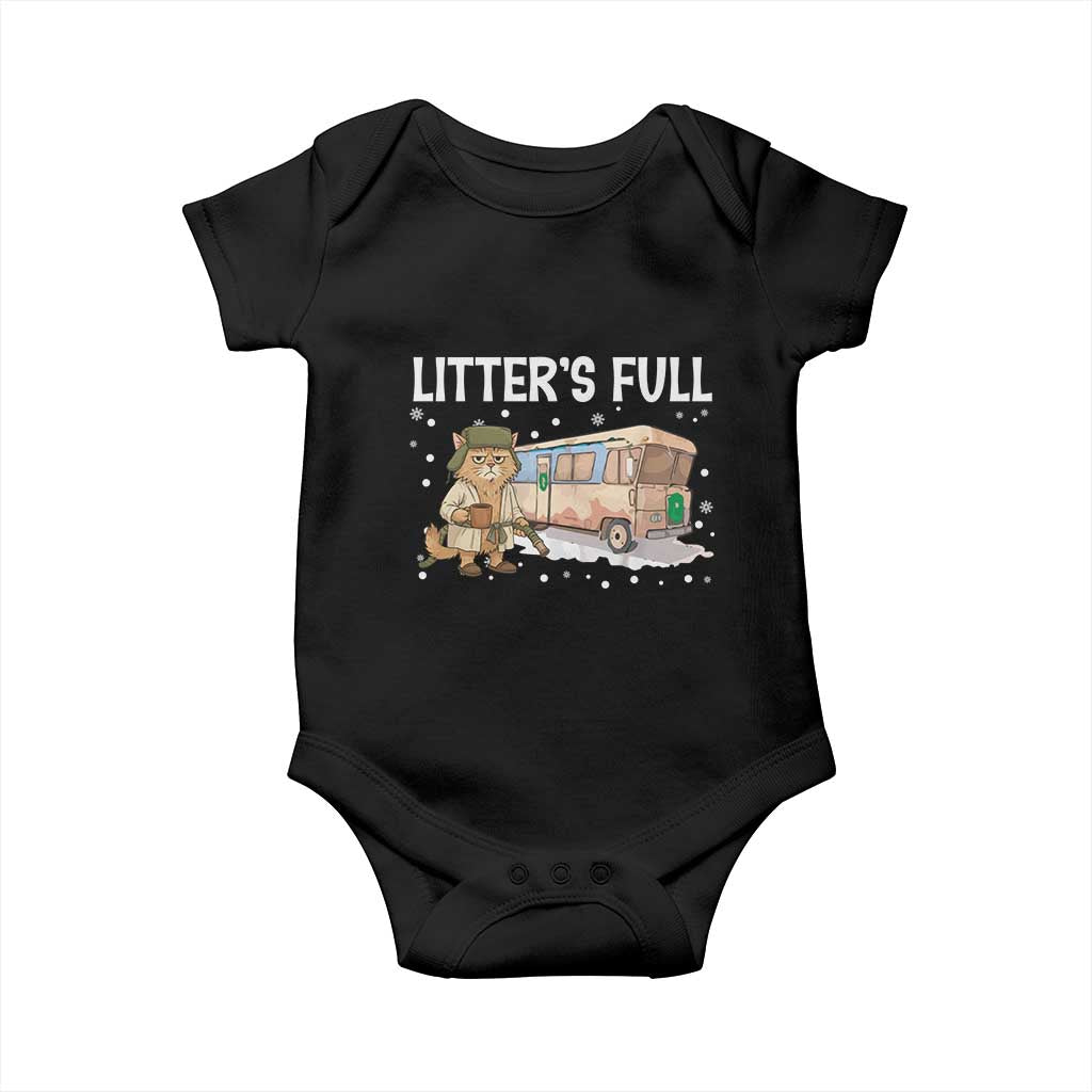 Funny Christmas Vacation Litter's Full Cat Baby Onesie Xmas Movie - Wonder Print Shop