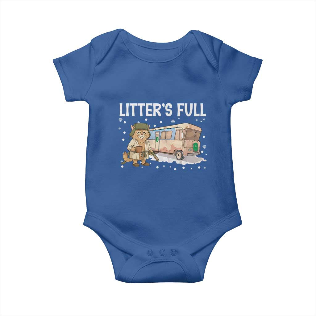 Funny Christmas Vacation Litter's Full Cat Baby Onesie Xmas Movie - Wonder Print Shop