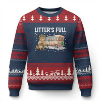 Funny Xmas Vacation Litter's Full Cat Ugly Christmas Sweater Xmas Movie - Wonder Print Shop