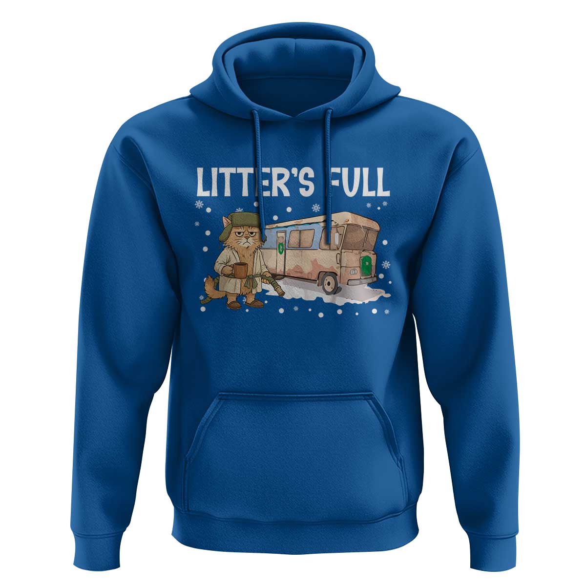 Funny Christmas Vacation Litter's Full Cat Hoodie Xmas Movie - Wonder Print Shop