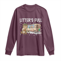 Funny Christmas Vacation Litter's Full Cat Long Sleeve Shirt Xmas Movie - Wonder Print Shop