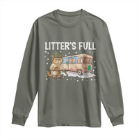 Funny Christmas Vacation Litter's Full Cat Long Sleeve Shirt Xmas Movie - Wonder Print Shop