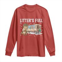 Funny Christmas Vacation Litter's Full Cat Long Sleeve Shirt Xmas Movie - Wonder Print Shop