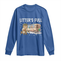 Funny Christmas Vacation Litter's Full Cat Long Sleeve Shirt Xmas Movie - Wonder Print Shop