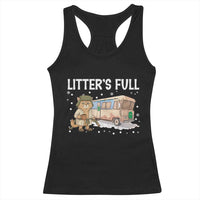Funny Christmas Vacation Litter's Full Cat Racerback Tank Top Xmas Movie - Wonder Print Shop