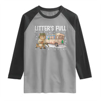 Funny Christmas Vacation Litter's Full Cat Raglan Shirt Xmas Movie - Wonder Print Shop