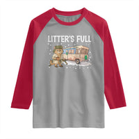 Funny Christmas Vacation Litter's Full Cat Raglan Shirt Xmas Movie - Wonder Print Shop