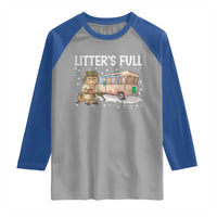 Funny Christmas Vacation Litter's Full Cat Raglan Shirt Xmas Movie - Wonder Print Shop