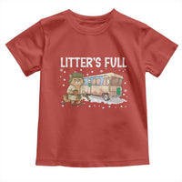 Funny Christmas Vacation Litter's Full Cat Toddler T Shirt Xmas Movie - Wonder Print Shop