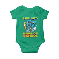 Funny I Survived 67 Days Of School Baby Onesie Six Seven Meme Pixel Game Gen Alpha - Wonder Print Shop