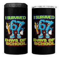 Funny I Survived 67 Days Of School 4 in 1 Can Cooler Tumbler Six Seven Meme Pixel Game Gen Alpha - Wonder Print Shop