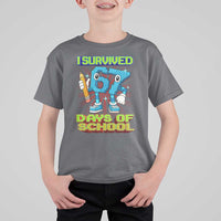 Funny I Survived 67 Days Of School T Shirt For Kid Six Seven Meme Pixel Game Gen Alpha - Wonder Print Shop