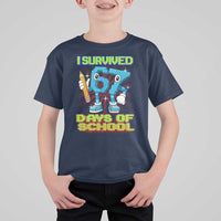 Funny I Survived 67 Days Of School T Shirt For Kid Six Seven Meme Pixel Game Gen Alpha - Wonder Print Shop