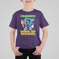 Funny I Survived 67 Days Of School T Shirt For Kid Six Seven Meme Pixel Game Gen Alpha - Wonder Print Shop