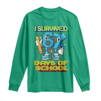 Funny I Survived 67 Days Of School Long Sleeve Shirt Six Seven Meme Pixel Game Gen Alpha - Wonder Print Shop