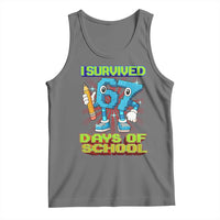Funny I Survived 67 Days Of School Tank Top Six Seven Meme Pixel Game Gen Alpha - Wonder Print Shop