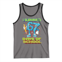 Funny I Survived 67 Days Of School Tank Top Six Seven Meme Pixel Game Gen Alpha - Wonder Print Shop