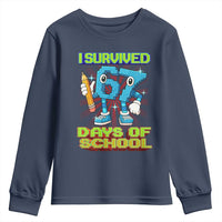 Funny I Survived 67 Days Of School Youth Sweatshirt Six Seven Meme Pixel Game Gen Alpha - Wonder Print Shop